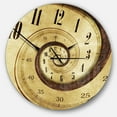 thumbnail image 1 of Designart Horloge Murale Moderne 'Vintage Time Spiral', 1 of 6
