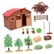 thumbnail image 1 of Modelo de granja de simulación, casa de tamaño miniatura, accesorio de de arena, casa de muñecas para figuras de acción, colección de Zulema Figuras de acción de PVC Juguetes, 1 of 8
