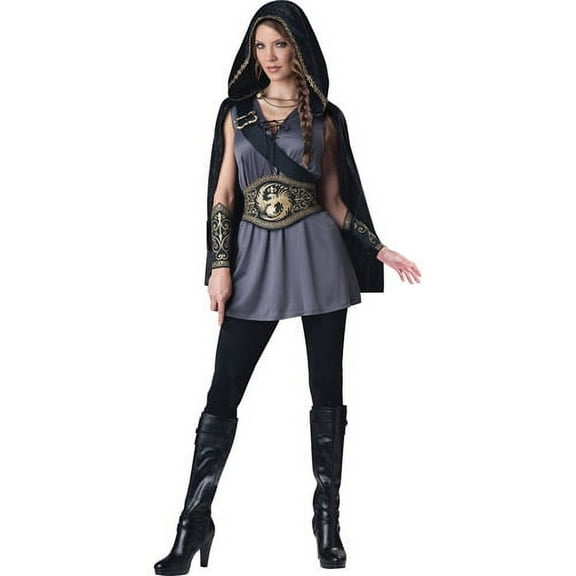 InCharacter Costumes Hooded Huntress Halloween Fantasy Costume Female, Adult 18-64, Multi-Color