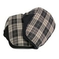 thumbnail image 6 of UDIYO Plaid Print Patchwork Color Adjustable Buckle Beret Hat Flat Peaked Male Forward Cap, 6 of 7
