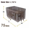 thumbnail image 3 of 75 tamaños impermeable al aire libre Patio jardín muebles cubiertas lluvia nieve silla cubiertas, 3 of 3