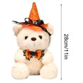 thumbnail image 2 of Halloween Bear Doll, Halloween Plush Toy, Cute Bear Wearing Halloween Hat and Bow Tie, Soft Velvet Material, Cozy and Decorative Holiday Gift, Collectible Halloween Decoration Plush, 2 of 6
