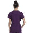 thumbnail image 3 of Dickies Balance Scrubs Top for Women V-Neck DK875, XL, Eggplant, 3 of 7