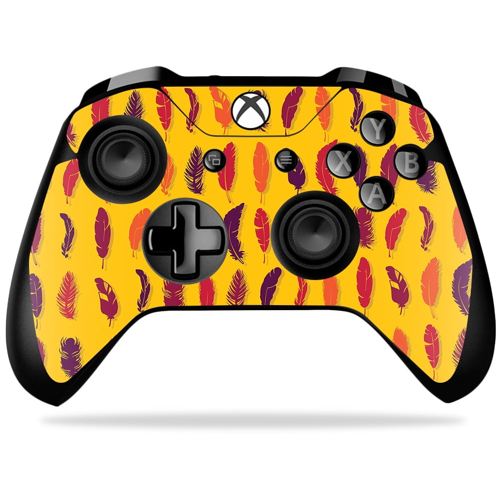 Skin Decal Wrap for Microsoft Xbox One X Controller sticker Feathers
