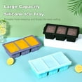 thumbnail image 2 of HEVIRGO Silicone Freezer Tray with Lid 3-Compartment Silicone Freezer Mold for Soups Sauces BPA-Free Ice Cube Maker, 2 of 8