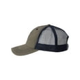 thumbnail image 3 of Valucap VC990 Contrast Stitch Cap-Olive Green/ Navy, 3 of 3