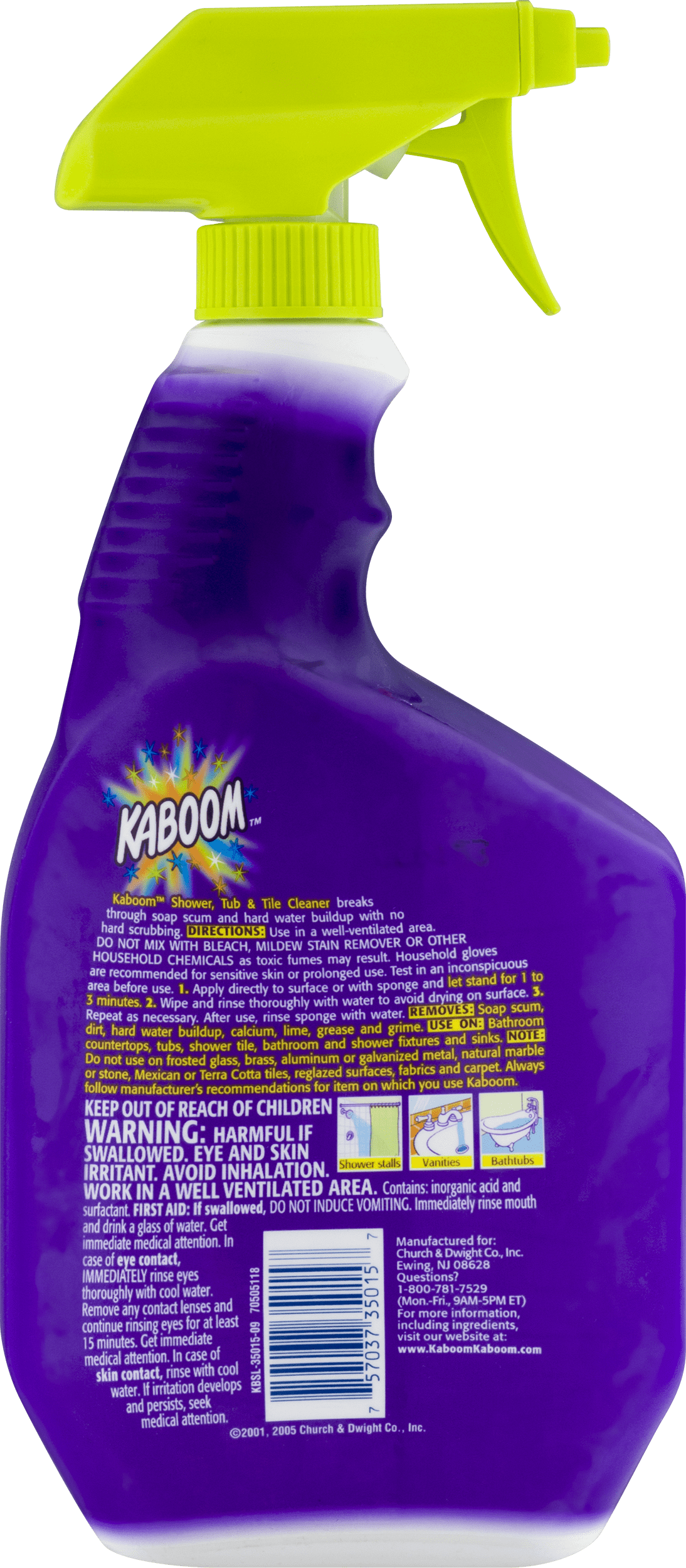 Kaboom With The Power Of Oxi Clean Stain Fighters Shower Tub Kaboom With The Power Of Oxi Clean Stain Fighters Shower Tub Tile Cleaner 32 0 Fl Oz Com