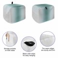 thumbnail image 3 of Turquoise Grey Ombre Toaster Cover 2 Slice, Modern Abstract Art Gradient Dustproof Bakeware Oven Protector with Top Hook, Waterproof Small Kitchen Appliance Toasters Dust Cover, 12"x7.5"x8", 3 of 5