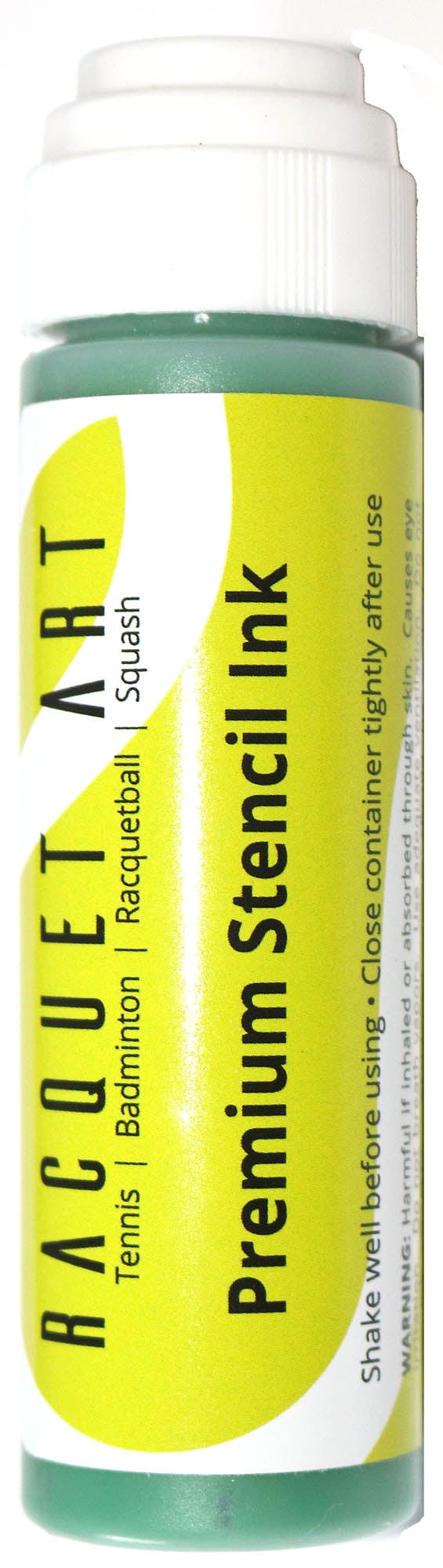 Tennis Stencil Ink by Racquet Art Green Click for More Colors