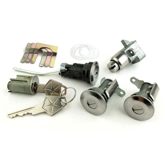 Ignition Door Trunk and Glovebox Lock Set 1966-1968 Charger Satellite Belvedere