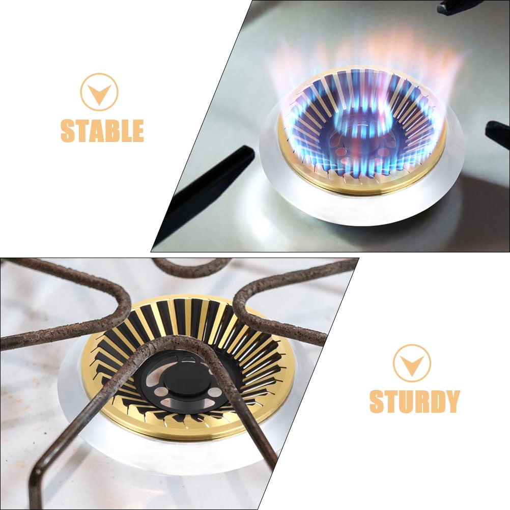 MLINS 2Pcs Cast Iron Wok Support Ring Wok Burner Stand Cooktop Burner Pot Metal Grate Fire Dispenser Wok Holder