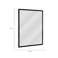 thumbnail image 5 of Espejo de tocador de pared con marco flotante negro brillante Fine Art Tj, 5 of 5