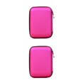 thumbnail image 4 of maskred 2.5 Sacoche Portable pour Disque Dur Externe avec Fermeture Éclair, Pochette pour Disque Dur, Protection Adaptée, Rouge rose 2Set, 4 of 6