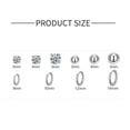 thumbnail image 2 of Nmkwnr 10 Pairs 316L Stainless Steel Hoop Earrings Cubic Zirconia Stud Earring Round Ball Stud Earring for Women Men, Silver, 2 of 7