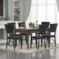 thumbnail image 2 of VECELO Set of 6 Metal Folding Chairs, High Back PU Upholstered Dining Chairs with Metal Frame, Modern Style Folding Chairs for Kitchen, Dining Room, Space Saving Design, Black, 2 of 12