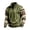 Army Green, variant on Sweatshirt for Men Fall Winter Fashion Print Loose Plus Size Half Zip Stand Collar Pullover