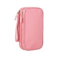 thumbnail image 2 of Electronics Organizer Travel Bag Electronic Bag Travel Cable Accessories Bag Travel Cable Organizer Bag Double Layers Storage Case for Cable, Cord, Charger, Phone, Adapter, Power Bank(Pink), 2 of 9