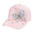 thumbnail image 3 of HuangHuanChen Womens Baseball Cap with Diamonds Adjustable Breathable Baseball Cap For Women Men Sequins Casual Sports Cap Hat Sun Hat Visor Snapback Dad Hat Pink One Size, 3 of 7