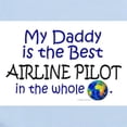 thumbnail image 2 of CafePress - Best Airline Pilot In The World (Daddy) Infant Bod - Baby Light Bodysuit, Size Newborn - 24 Months, 2 of 4
