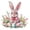 B, variant on Easter Bunny & Egg Window Stickers – Watercolor Adhesive Decals for Spring Wall, Window, or Home Decoration – Macaron Color Rabbits & Floral Design