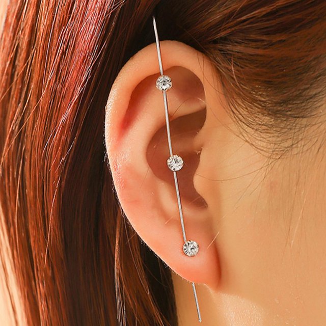 Ear Crawler Hook Earring Creative Ear Wrap Climber Earring Ear Cuff for Women