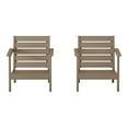 thumbnail image 2 of WestinTrends Avalon Outdoor Patio HDPE Deep Seating Armchair (Set of 2), Weathered Wood, 2 of 6