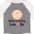 thumbnail image 4 of Inktastic Mimi and Poppop Love Me Grandchild Boys or Girls Long Sleeve Baby Bodysuit, 4 of 5