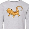 thumbnail image 4 of Inktastic Cute Smiling Bearded Dragon Long Sleeve Youth T-Shirt, 4 of 5