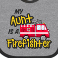 thumbnail image 4 of Inktastic My Aunt is a Firefighter with Fire Truck Boys or Girls Baby Bib, 4 of 4