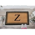 thumbnail image 6 of A1HC Black/Beige 18 in x 30 in Front Door Mat Coir PVC Classic Border Entryway Mat Heavy Duty Boot Scrapper Monogrammed Doormat, 6 of 7
