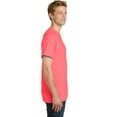 thumbnail image 3 of Port & Company Pigment Dyed Pocket Tee-3XL (Neon Coral), 3 of 6