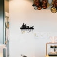 thumbnail image 4 of 1pc Halloween Metal Key Holder Wall Mount Hanger Decor Organizer Rock Decorative with 6 Hooks Bat Spider Ghost for Front Door Entryway, 4 of 9