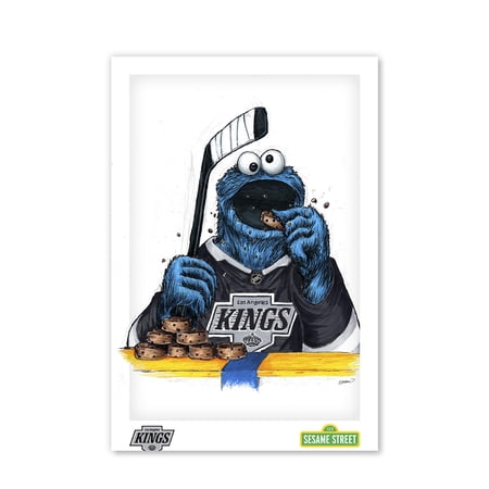 Cookie Monster Los Angeles Kings 11 x 17 Sesame Street Poster Print