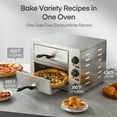 thumbnail image 4 of Commercial Pizza Oven, 1700W, 662°F Max Temp, 12 Inch Double Deck Layer, Multipurpose Pizza Maker for Restaurant, Home, Party, 4 of 6