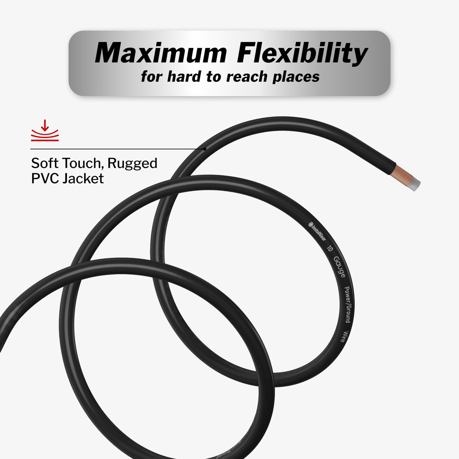 InstallGear 14 Gauge OFC Primary Remote Wire, 100-feet - Black - Speaker Cable for Car Speakers Stereos, Home Theater Speakers, Surround Sound, Radio, Automotive Wire, Outdoor - Speaker Wire 14 Gauge
