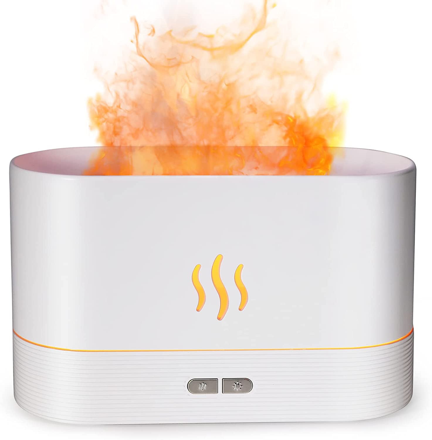 Flame Air Aroma Diffuser for or Yoga Essential Oil with No-Water Auto-Off Protection - Walmart.com