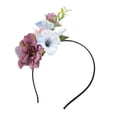 thumbnail image 1 of Abbracc Princess Boho Flower Leaves Crown Headband Wedding Bridal Hairband, 1 of 9