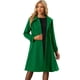 thumbnail image 1 of Abrigo Vintage de Invierno para Mujer Abrigo Largo con Doble Botonadura Verde XS, 1 of 5