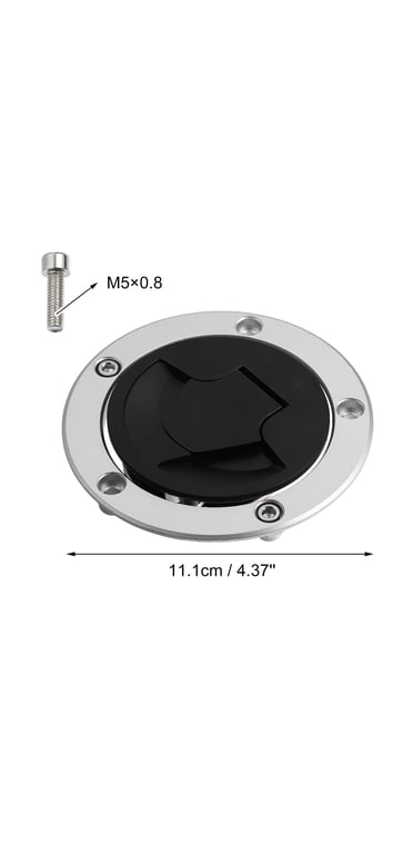 Pro_Bikery 4-Piece Tank Pad & Gas Cap Cover Set – For Ninja ZX-6R/10R/14R/650 (07-18) – Black & Chromed Red