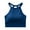 Blue, variant on lmcalzta Racerback Workout Tank Tops for Women Crop Athletic Camisole Summer Ribbed Knit Undershirts for Yoga