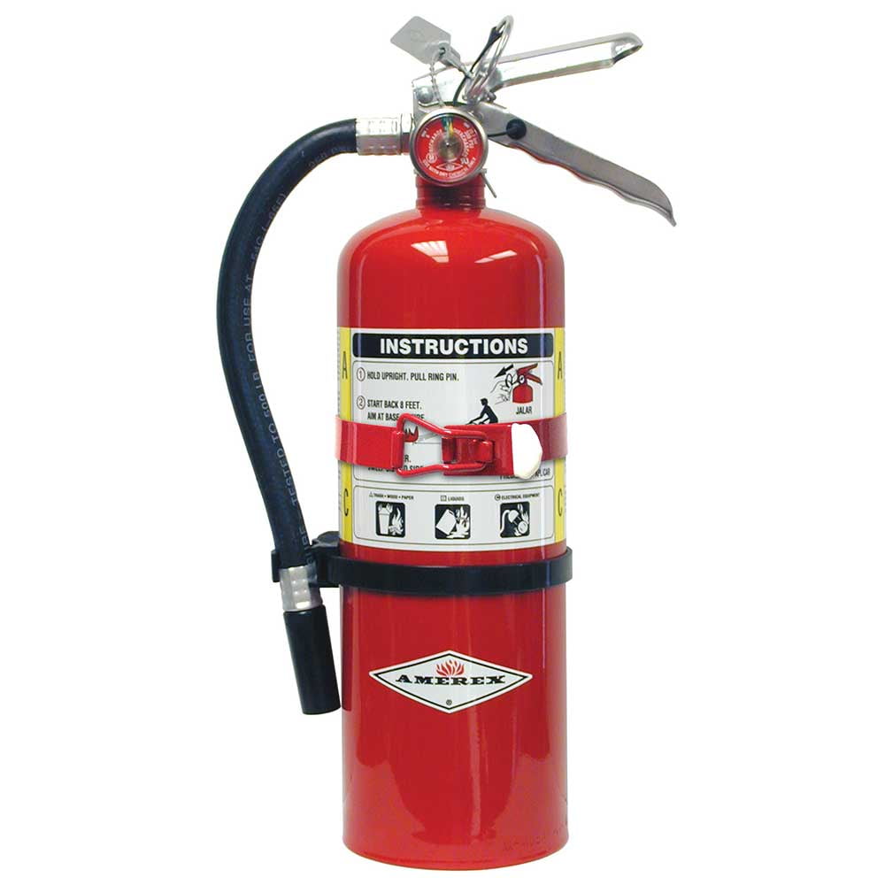 Amerex B402T 5lb ABC Dry Chemical Class A B C Fire Extinguisher With ...