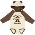 thumbnail image 3 of Inktastic Mommys Little Monkey Baby Boy Boys Long Sleeve Baby Bodysuit, 3 of 5
