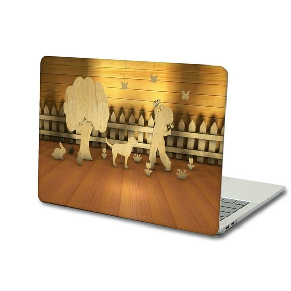 KSK KAISHEK Compatible with Newest MacBook Pro 13 inchs Case 2016 - 2021 2022 2023 Release Model A1706&A1708&A1989&A2159&A2251&A2289&A2338 M1, Plastic Hard Case Shell Cover, Wood grain A 27