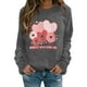thumbnail image 1 of Gibobby Sudaderas con cremallera Sudadera para el día de San Valentín para mujer, camisas con corazón de amor, de San Valentín, camisetas de manga larga (Gris, L), 1 of 4