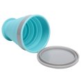 thumbnail image 1 of Collapsible Water Bottle, 450ml Drinking Cup Silicone Temperature   for Travel Blue, 1 of 8