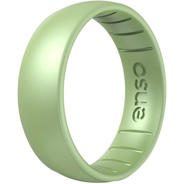 Enso Rings Classic Birthstone Series Silicone Ring 9 Peridot