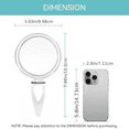 thumbnail image 3 of B Beauty Planet 4 Inch 20X Magnifying Mirror, Two Sided Mirror, 20X/1X Magnification, Folding Makeup Mirror With Handheld/Stand, 3 of 6
