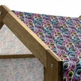 thumbnail image 4 of Grunge Pet House, Colorful Spiral Paintbrush Circles on Black Backdrop Psychedelic Graffiti, Outdoor & Indoor Portable Dog Kennel with Pillow and Cover, 5 Sizes, Multicolor, by Ambesonne, 4 of 4