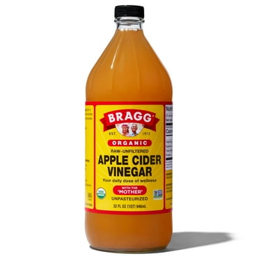 Bragg Organic Apple Cider Vinegar with the Mother, Raw and Unfiltered, 32 fl oz