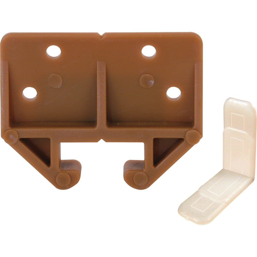 1/2 in Hat Section Pack of 1 Prime-Line Products 221373 White Drawer Track Back Plate x 1-3/4 in Plastic
